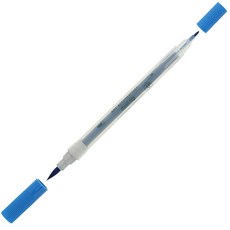 Art Alternatives 듀얼 팁 마커 라이트 블루 - 브러시 + 2mm 불렛 펜촉 색칠 일러스트레이션 저널링 드로잉 레터링 335645