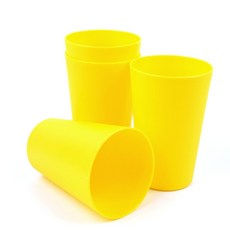 아특 플라스틱컵 4P 아이스커피컵, 오렌지