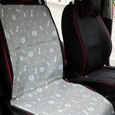 개웃기냥 애완동물 차량 뒷좌석 조수석 방수 카시트, C 그레이, 1개