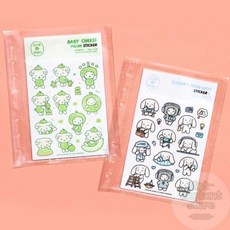 민코상점 A6 리필 양면형 A6바인더속지, 가로 2단