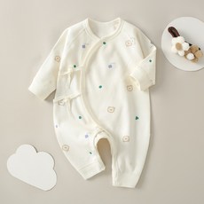秋季新生嬰兒衣服a類嬰兒連體衣純棉打底衣0-3-6個月寶寶爬服哈衣