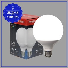 번개표 볼타입 숏넥 롱넥 LED G95 12W G120 15W, 주백색