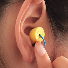 NHB 분실방지 수영 실리콘 귀마개 끈 스트랩 수영실리콘귀마개, 블루