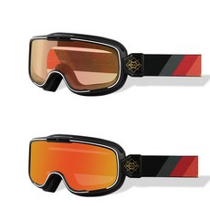 알나인 오토바이 방풍 고글 BF630, 레드 변색