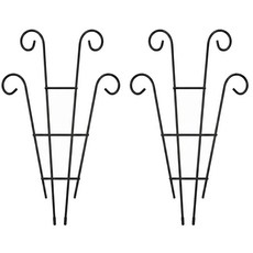 넝쿨 식물지지대 화초 덩굴 지주대, 블랙, 2개