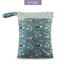 雙層防水收納袋 30x40cm 尿布袋 防水 髒衣袋 尿布收納袋 雙層防水尿布袋 布尿布防水袋, 【14】工程車車