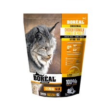 BOREAL 波瑞歐 無穀全貓配方乾飼料 含ZinPro礦物質專利配方、消化酵素、益生菌、保健草本食材 低GI升糖, 1袋