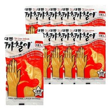 대동 까칠이 아이보리 대형 L 라텍스 장갑 10켤레 got+9416Ln
