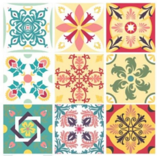 콘티 북유럽 주방 욕실 인테리어 데코 스티커 벽 포인트 시트지, 9번 6252 북유럽 (15x15cm10장)