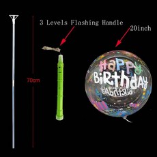 탱탱볼 롤링볼 실리콘볼 빅볼 고무공 문볼 촉감볼, 1pcs, 20inch, green handle-C