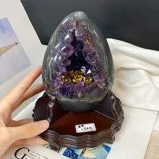 大顆晶牙 特殊紅紋瑪瑙 可放小元寶 烏拉圭 1.5kg 烏拉圭恐龍蛋 烏拉圭晶洞 恐龍蛋水晶, 1個