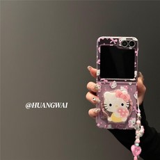 헬로키티 z플립4/5/6/7 magsafe 거치대 케이스