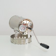 수동 커피 원두 로스터기 핸드 로스팅 드럼형 홈카페 볶음기 가정용 커피볶는기계, 1개, 온도계 버전