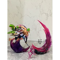 (附手電筒）航海王 海賊王 和之國 流櫻索隆可發光 手辦 GK擺件公仔動漫閻魔模型生日兒童節萬聖節聖誕節新年禮物, 1個, 1