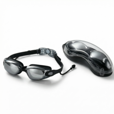 매일다미 김서림방지 미러 물안경, 1개, 블랙