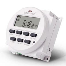 빅LCD 디지털 220V AC 7 일 프로그래밍 가능 타이머 스위치 UL 목록 릴레이 내부 및 카운트다운 시간 포함, 01 빠른  Mainland, 01 24V DCAC