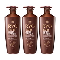 려 홍진단 홍삼 모발영양 트리트먼트, 3개, 820ml