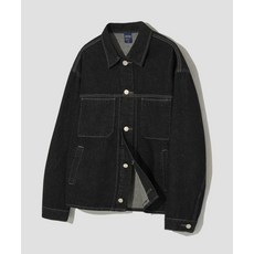 AGOD 스톤 워싱 크롭 데님 자켓 [블랙] A4FJK01 441375