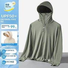 여성용 플러스 실크 자외선차단 경량 재킷 자켓 바람막이 트레킹 여름, 1개, 남성용 실버그린 UPF50 폴리에스터
