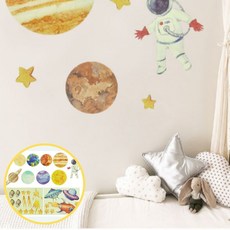 우주 야광스티커 행성 아이방 천장 벽지 데코 인테리어 소품, 상세페이지 참조