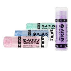 엠보싱 수영 스포츠 아쿠아 습식 타올 수건 블루, 1개