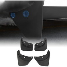 Tesla Model Y 2021 2022 2023 머드 플랩 스플래시 가드 타이어 보호 머드가드 드릴 필요 없는 액세서리용 쿵킥, Tesla Model Y 2021 2022 2023 머