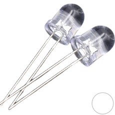 고휘도 LED 8MM WHITE, 1개