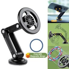 차량용 휴대폰 거치대 360 강력한 자석 폴더블 폰 홀더 에어벤트 마그넷 마운트 모바일 스탠드, [01] 옵션1