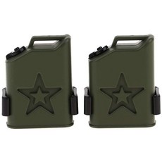 1/10 스케일 RC 록 크롤러 축 Wraith SCX10 90046 RC4WD 트럭 자동차 용 장식 액세서리 플라스틱 미니 연료 탱크, 녹색