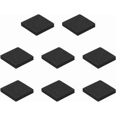MECCANIXITY 8개 단면 스피커 격리 발 패드 30mmx5mm 정사각형 논 슬립 폼 충격 흡수 베이스 앰프 스탠드 매트 하이파이 홈 시어터 사운드 시스템 블랙