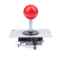 게임 박스 조이스틱 PC 액세서리 8 방향 조정 가능 아케이드 DIY 파이팅 부품 1 개, 02 Red