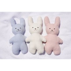 거즈인형 토끼 토리 애착인형 만들기 DIY 기념일선물 태교바느질 출산선물 임신선물 애착인형, 핑크, X(추가 안함), 1개