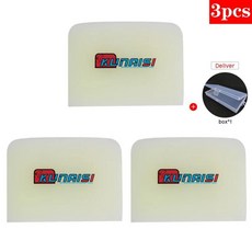 투명 스퀴지 자동차 랩 스크레이퍼 틴팅 필름 설치 도구 비닐 가장자리 평활화용, 1개, 3. 3PCS