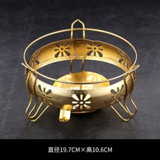 廠家下殺 秒發 日式不沾乾鍋爐酒精爐小火鍋鐵乾鍋家用商用固體酒精爐麻辣香鍋仔, 1個, 金色鐵藝爐, 金色