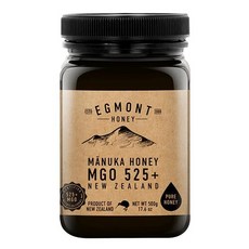Egmont Honey 에그몬트 허니 뉴질랜드 마누카 꿀 MGO 525+ 500g 퓨어 Manuka, 1개