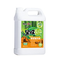 Mosi-Out 黑蚊滾 天然PMD防蚊液 環保補充瓶 1公升 無DEET 無樟腦 長效驅蚊, 1個, 1L