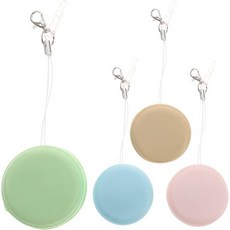 토이비안 마카롱 스크린 클리너 4개 세트 양면 마이크로파이버 휴대폰 키체인 포함 모바일 기기 태블릿 안경 및 카메라 렌즈용, 토이비안 마카롱 스크린 클리너 4개 세트 양면 마이크로