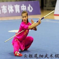 臺灣出貨 武術棍頭粗尾細錶演白蠟桿長棍自選棍競賽棍武術段位比賽用白蠟棍, 1個, 棍長1.4米大頭2.5厘米