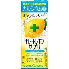 포카삿포로 킬레이트 레몬 비타민C 칼슘 드링크, 200ml x 24개입