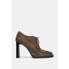 ZARA 레이스업 하이힐 슈즈 - 카키 그린 2215/710/032 660132