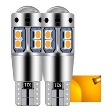 aslent 2pcs t10 w5w 168 192 led 테일 라이트 no 호환, 호박색 노란색