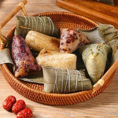 단오 쭝즈 대나무잎찰밥 중국 전통식품 140g 10개 6D2803, 대추+팥앙금 각 4개