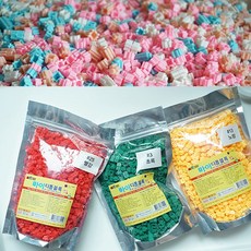 [MYTOYS] 마이 디폼블럭 1000pcs 대용량 리필팩 43종 선택_도안집 증정, #03. 1000개 초록색, 1개