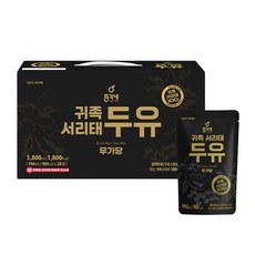 총각네 국산 토종 귀족서리태 무가당두유, 20개, 190ml