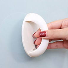 여닫이문손잡이 간편손잡이 창문 무타공 변기 손잡이 홀더 흰색, 본상품