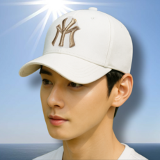 힐링센트 남녀공용 얼굴소멸 볼캡 모자, 1개, 화이트