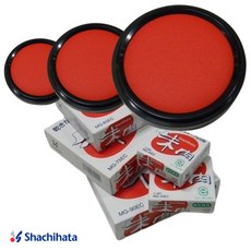 1+1 사치하타 인주 shachihata 고급 일본 부동산 법무사 도장인주, 2개, MG-90EC