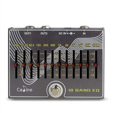 [미국수입정품] Caline CP-81 10 밴드 EQ 기타 이펙트 페달 V3.0 - 500mA 전원 공급 장치 사용포함되지 않음 235682