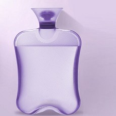 冬季必備 註水式熱水袋 安全保暖 熱水袋新款加厚保溫防爆註水式暖手袋老年人專用暖水袋家用暖手寶, 1個, 750ml葡萄紫