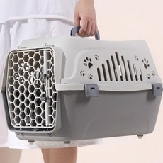강아지 고양이 캔넬 케이지 이동가방, 1개, 화이트
